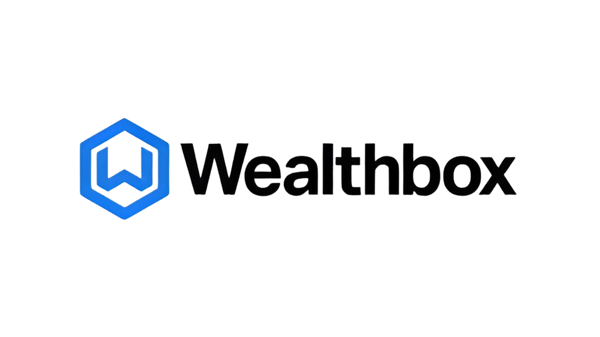 Wealthbox logo with a blue hexagonal icon featuring multiple layered shapes and the word 'Wealthbox' in black text.
