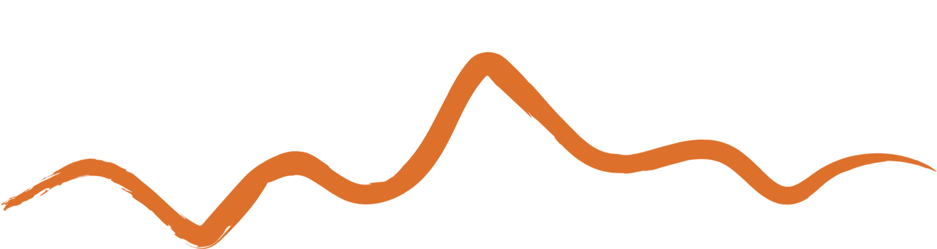 A stylized line graph with a black background and orange lines showing fluctuations over time.