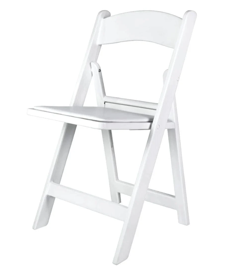 Resin White Folding Chair