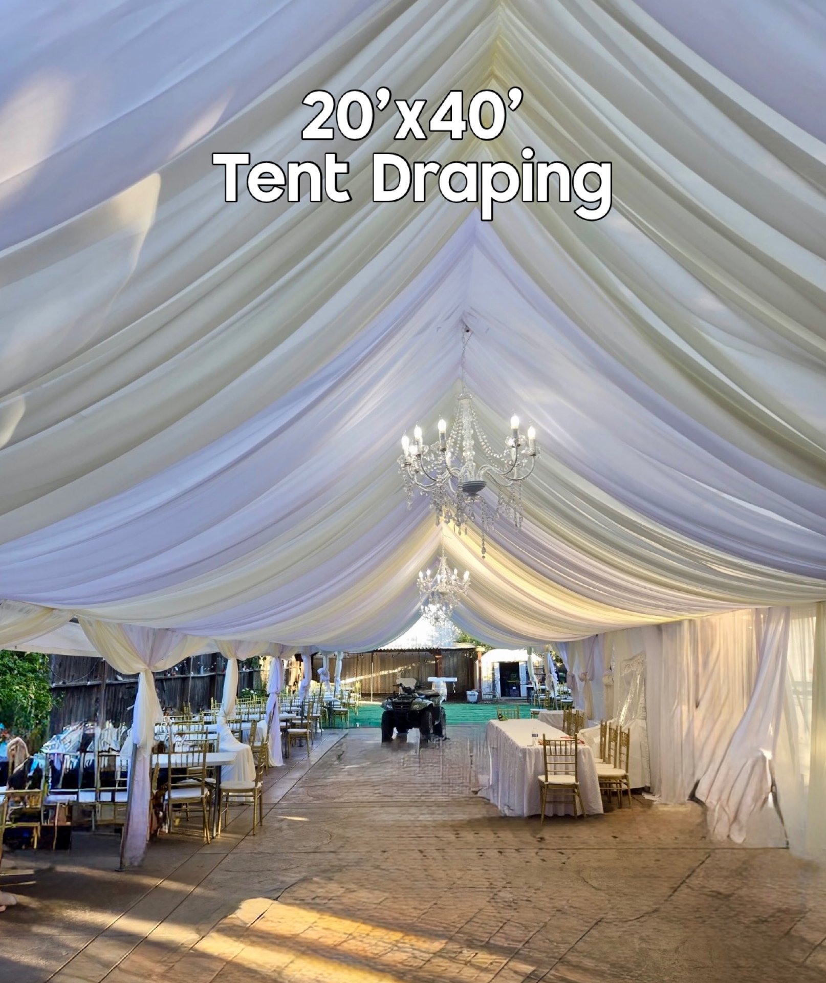 Party Tent  20' x 40' with Draping