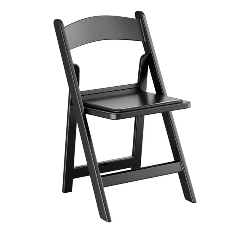 Resin Black Folding Chair
