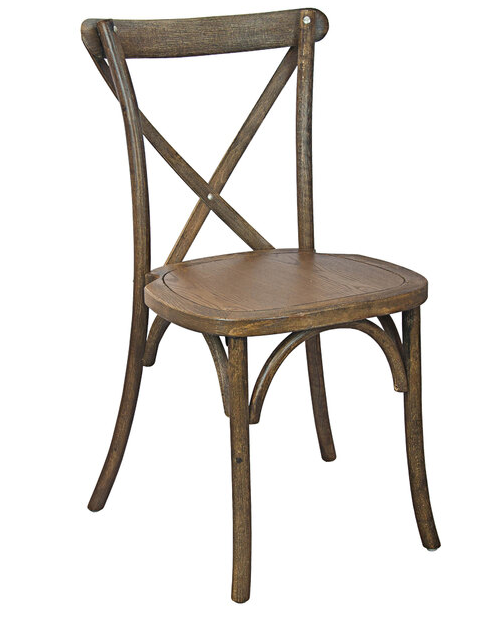 X Cross back Resin Chair