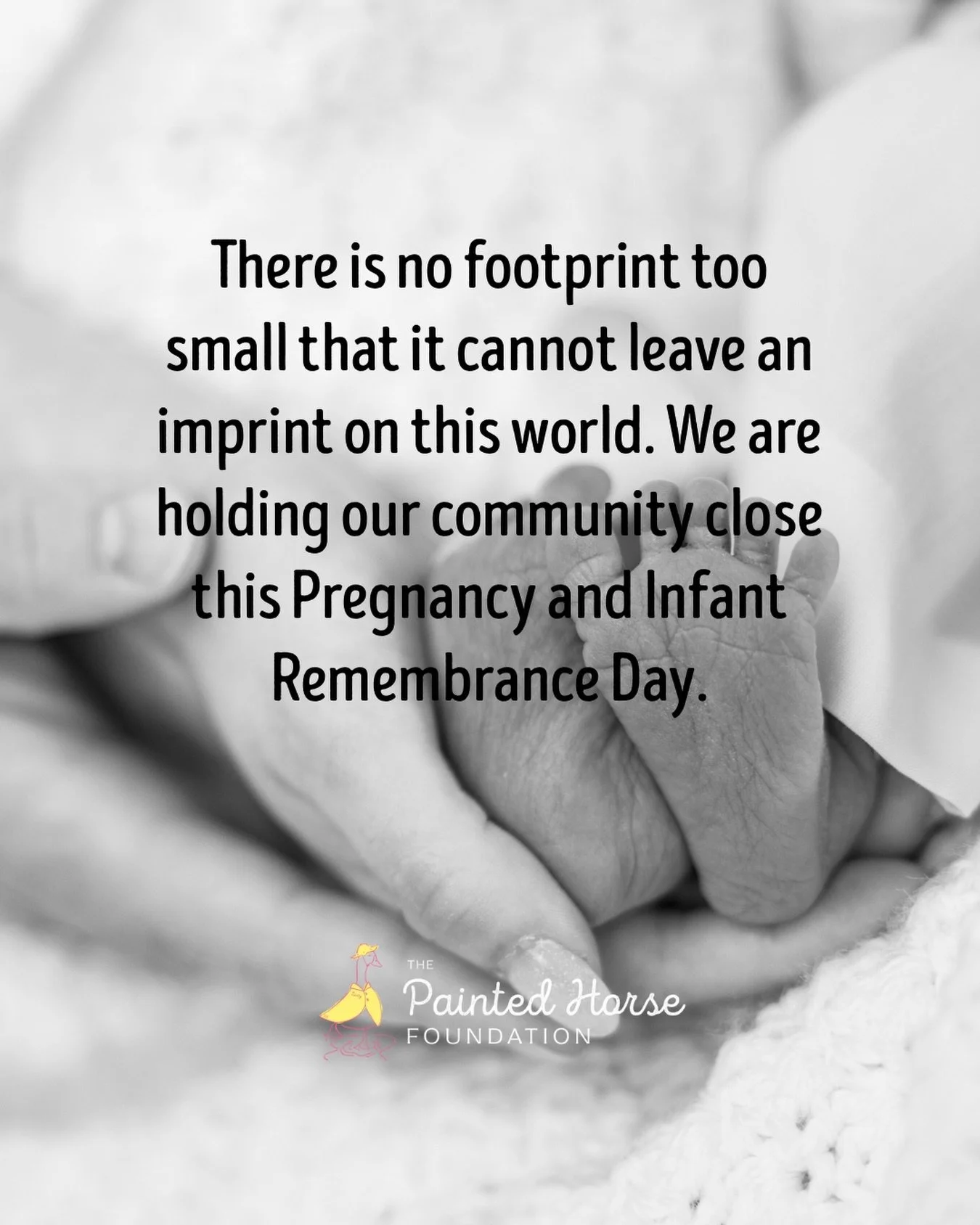 One day we will meet again. Our little ones who left too soon will never be forgotten. Wrapping our pregnancy and infant loss community in big bear hugs today. 🩷💛 

#infantloss #griefjourney #pregnancyloss #thepaintedhorsefoundation #community