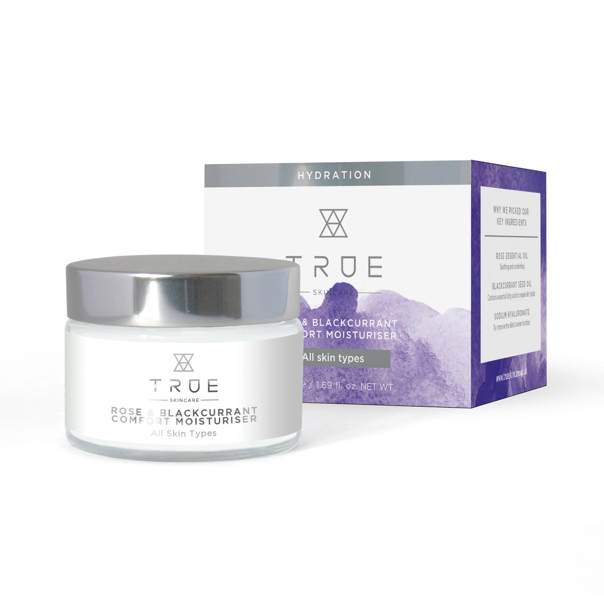 Calming Rose & Blackcurrant Comfort Moisturiser, 50ml