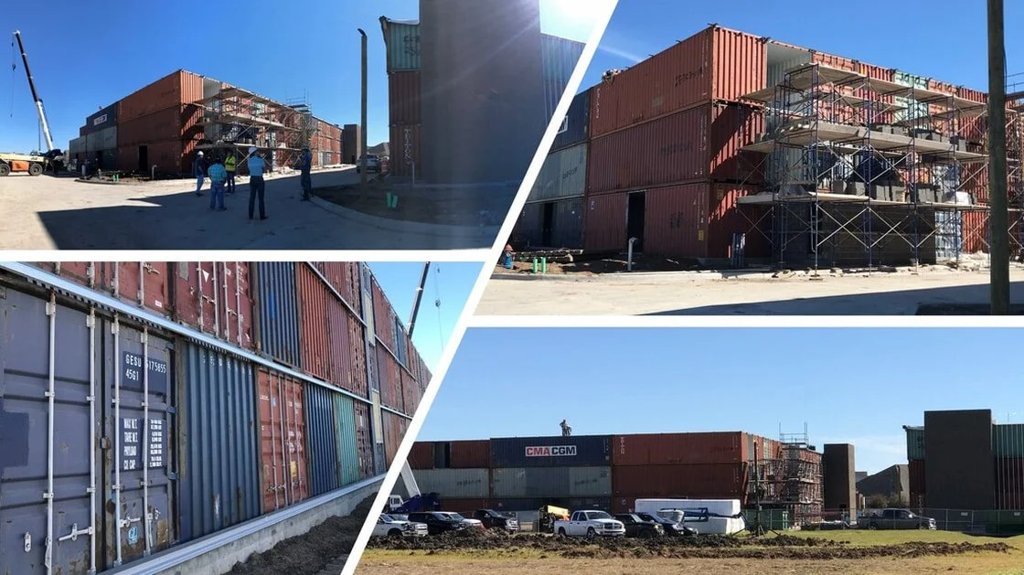 Self-Storage Building made of four hundred 40ft HC container units.