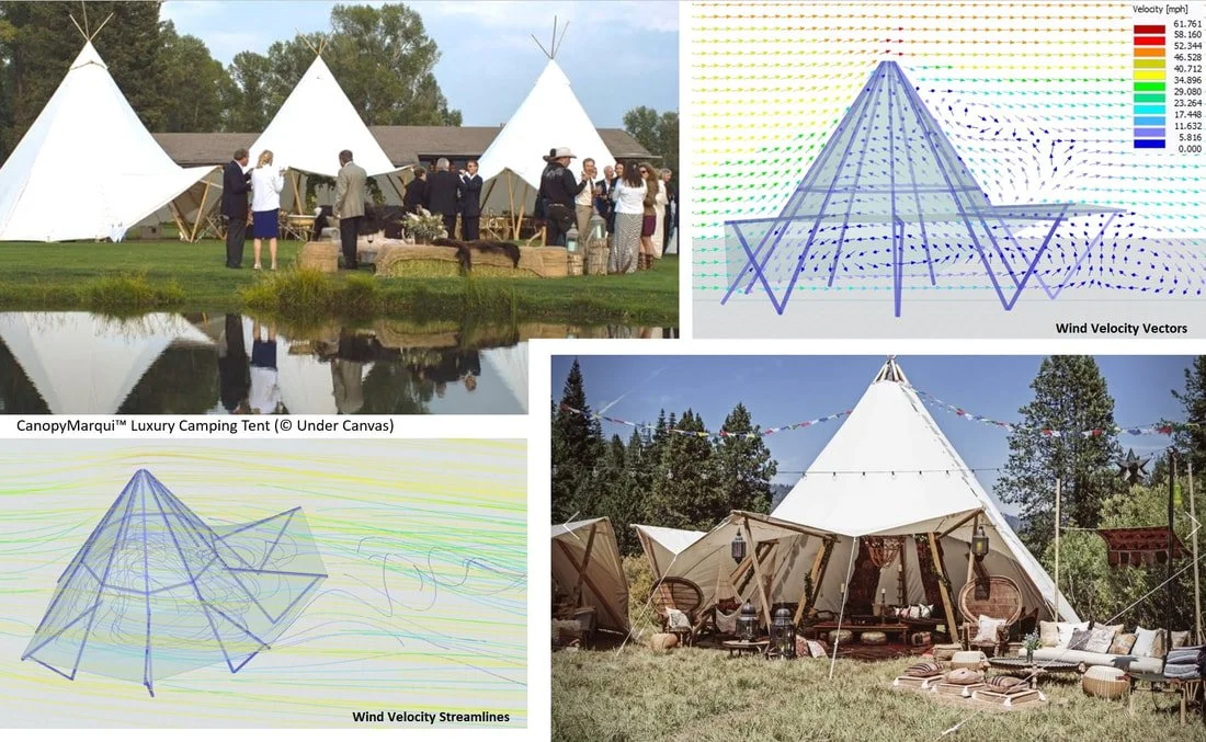 Structural Engineering Services for Luxury Camping Tents and Specialty Canopy Structures
