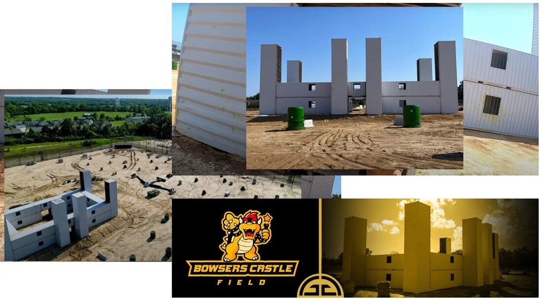 Bowser’s Castle: Container Engineering for an Immersive Sports Park Structure