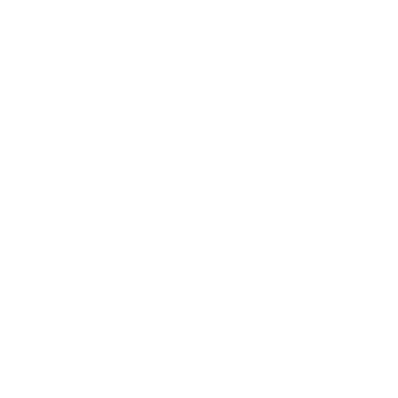 White line drawing of a house, trees, and a sun on a black background.