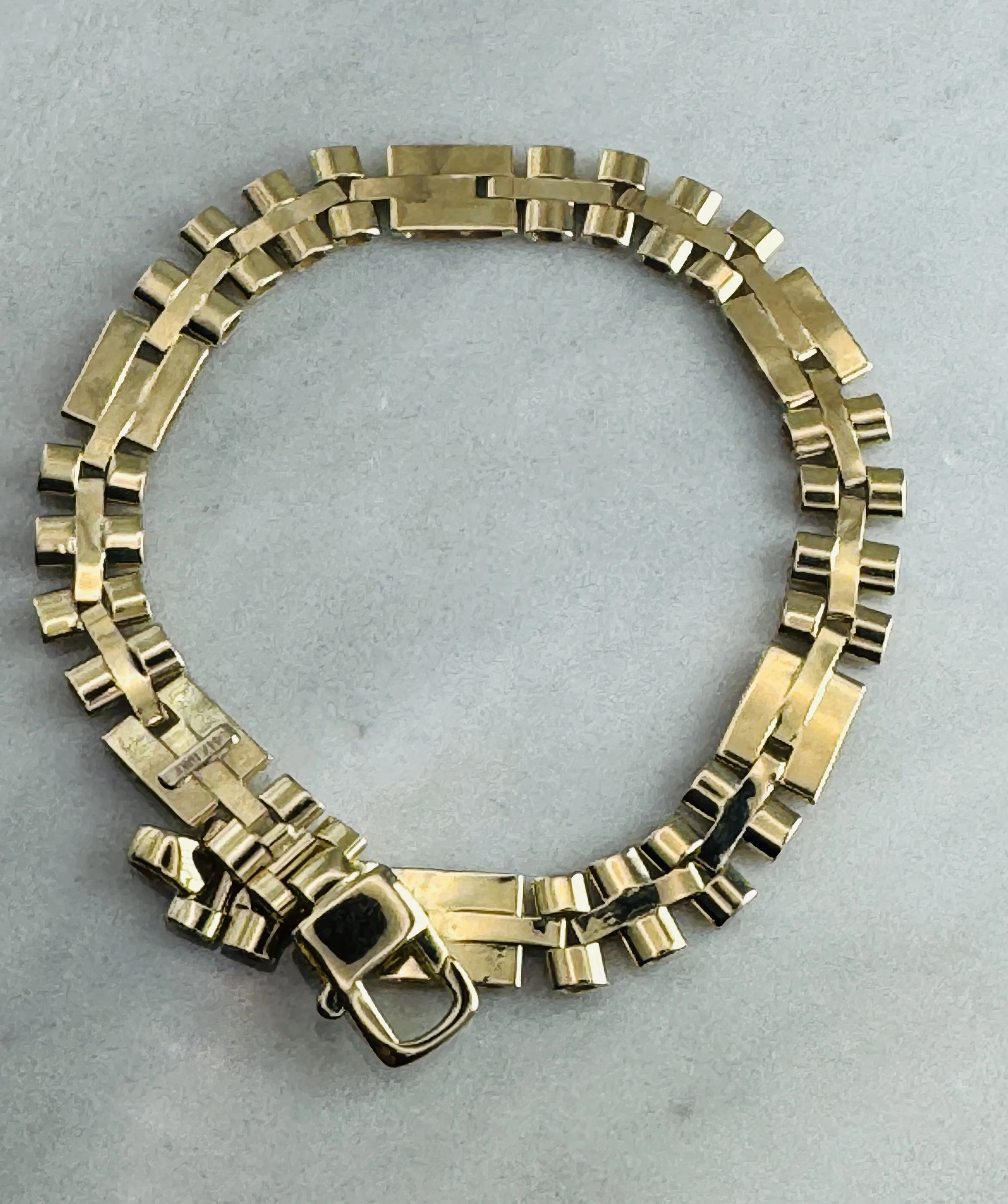 bracelet men fancy itailan rectangular design $3656 #45 - 2.JPG