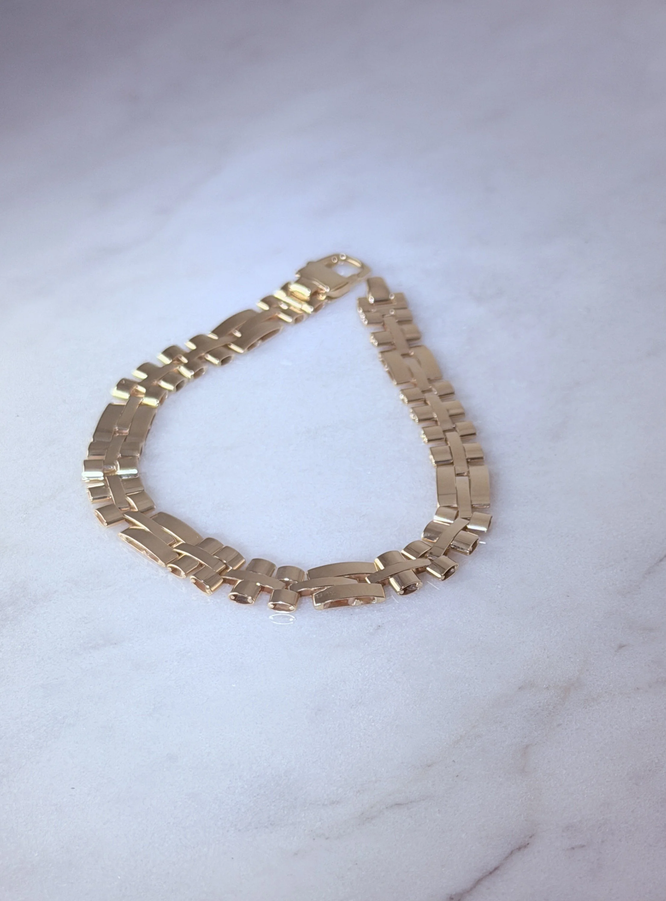 bracelet men fancy itailan rectangular design $3656 #45 5.JPG