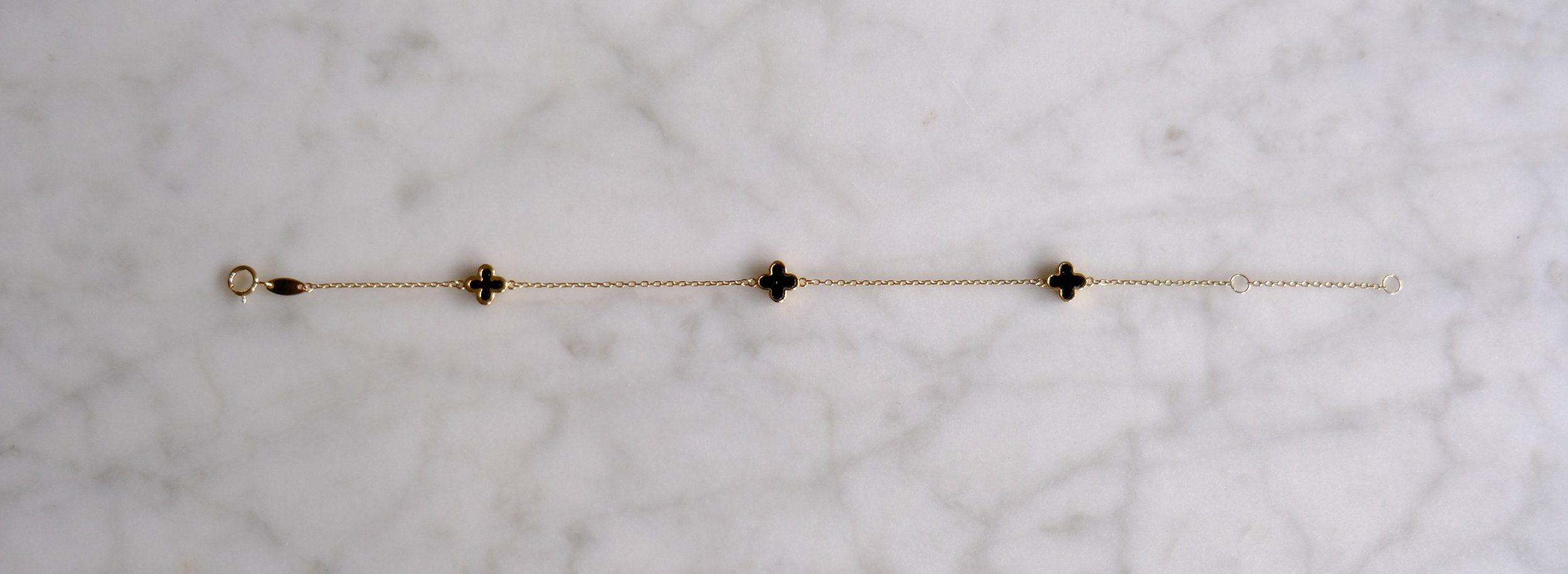 Bracelet black clover $338 #155.JPG