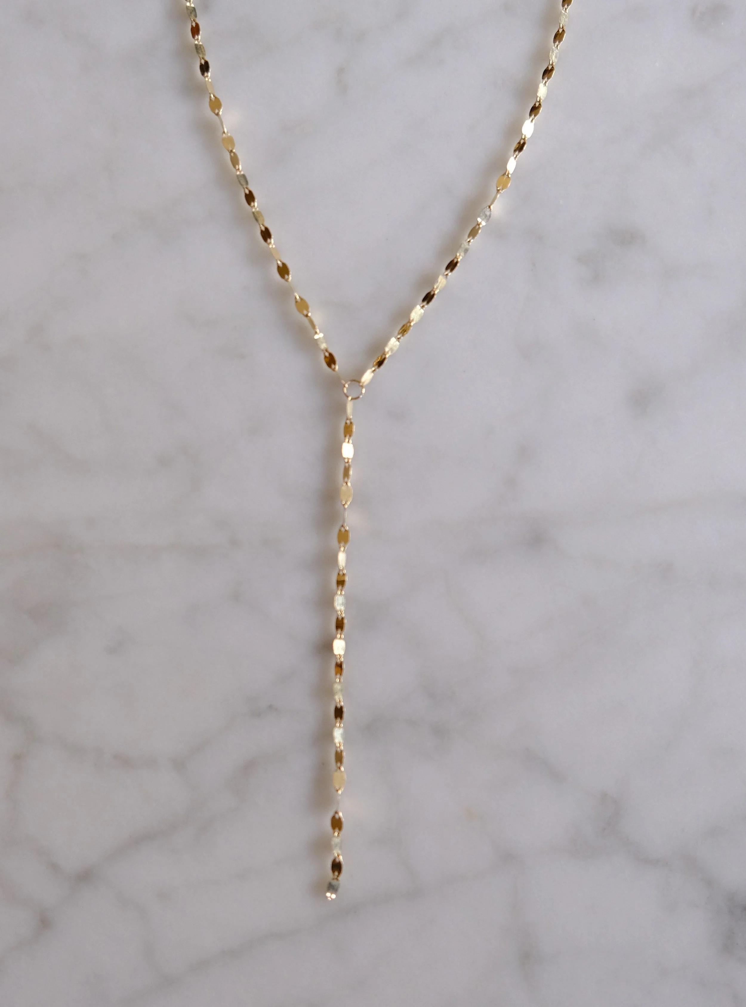 Chain Lariat 18" + 4"  Necklace
