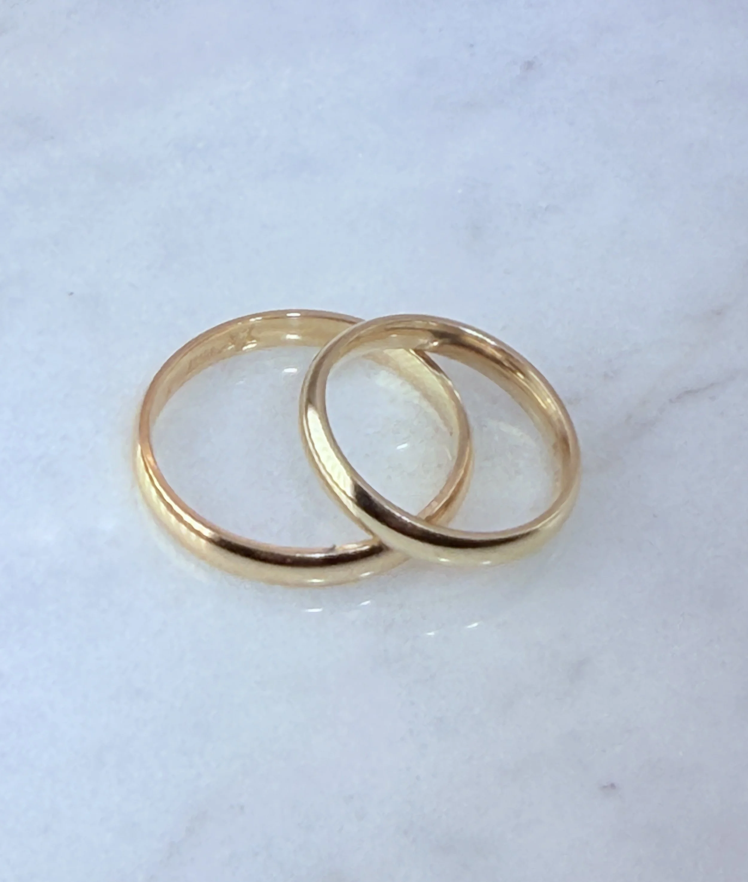 Ring wedding 14k $1872 #516 (2 rings) 3.JPG