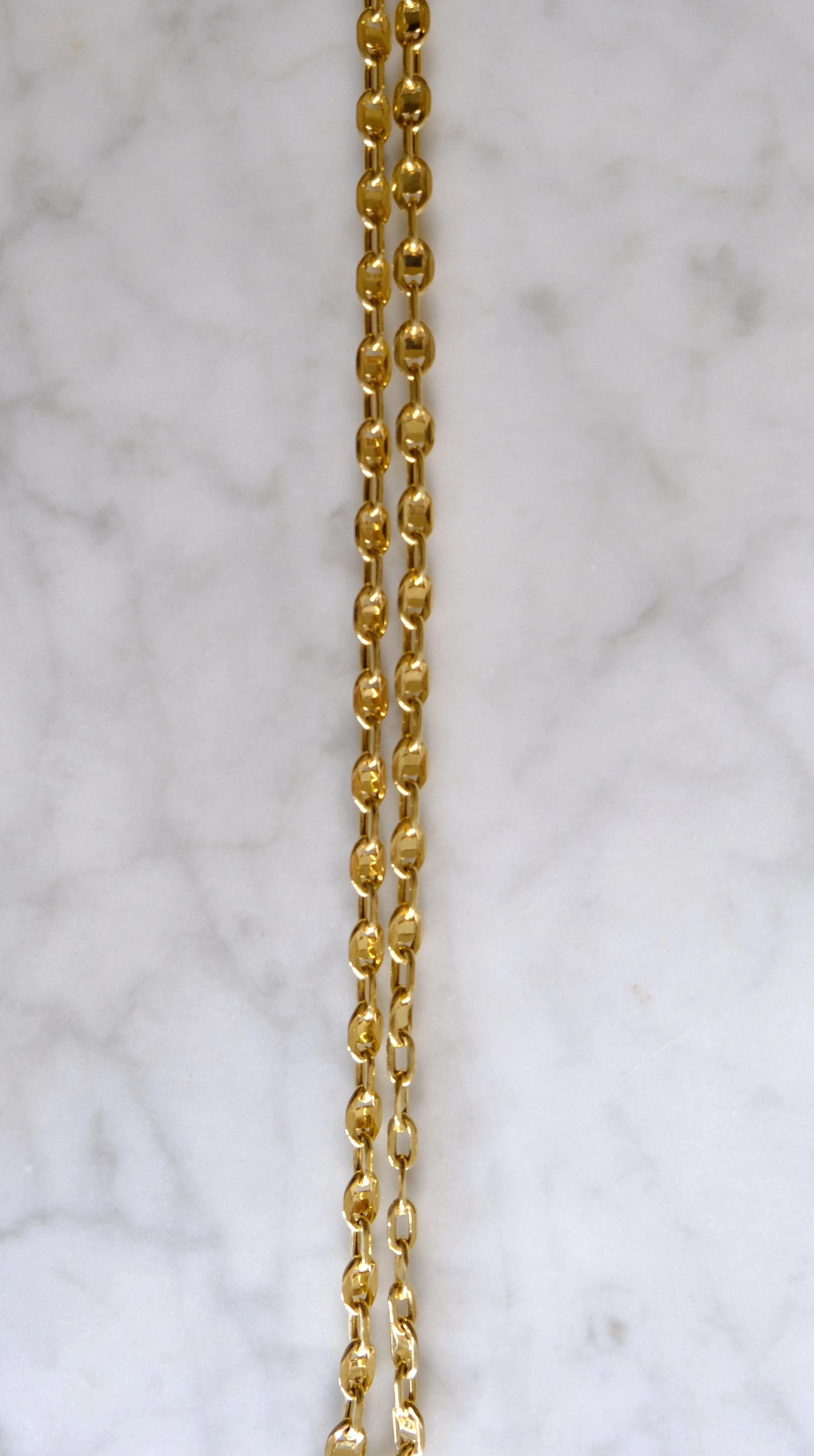 Italian Chain 22" 4.5mm Semi-Solid  gold