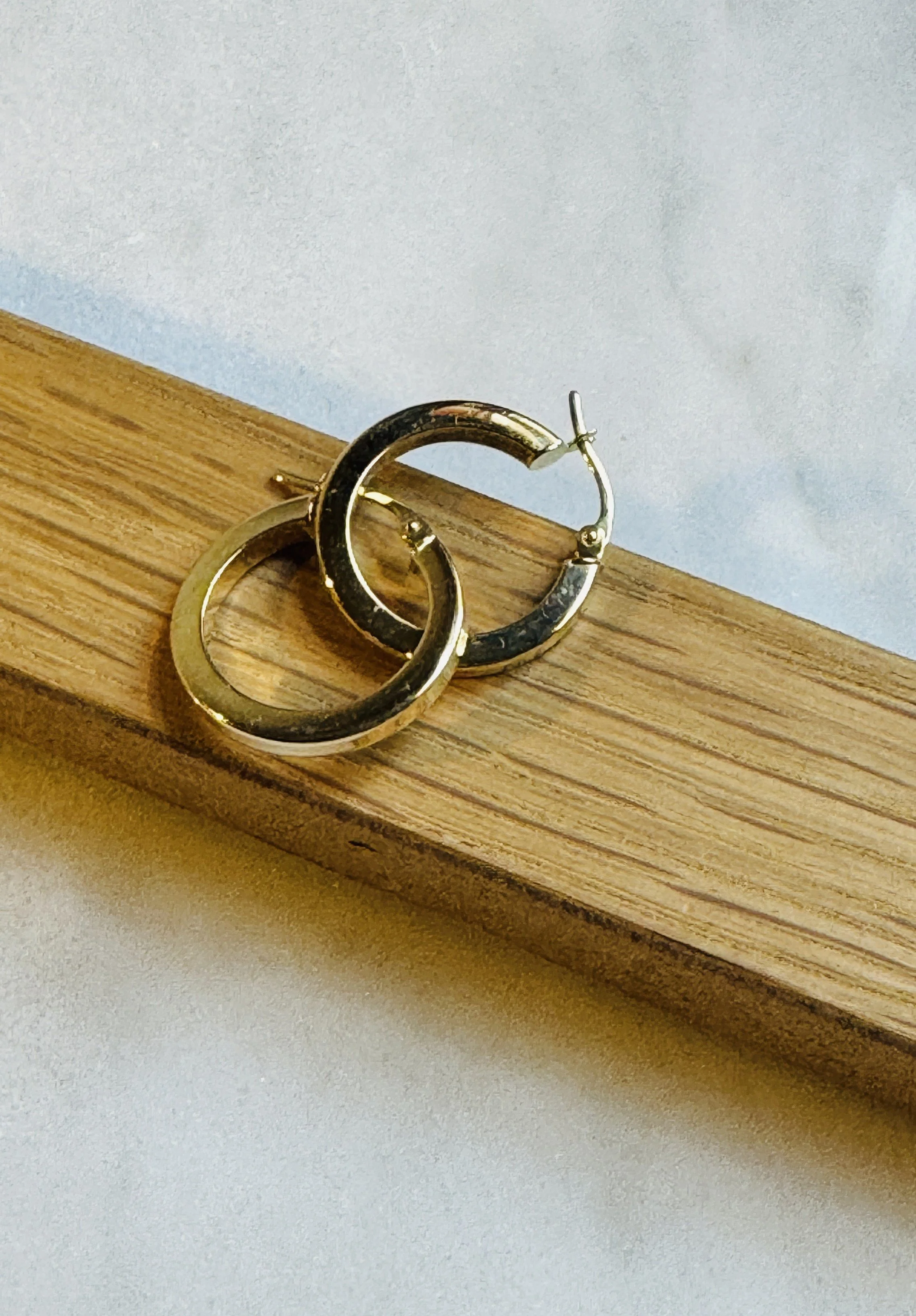 Earring 18k Oops Square Style