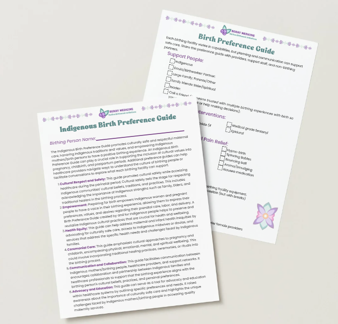 Indigenous Birth Preference Guide
