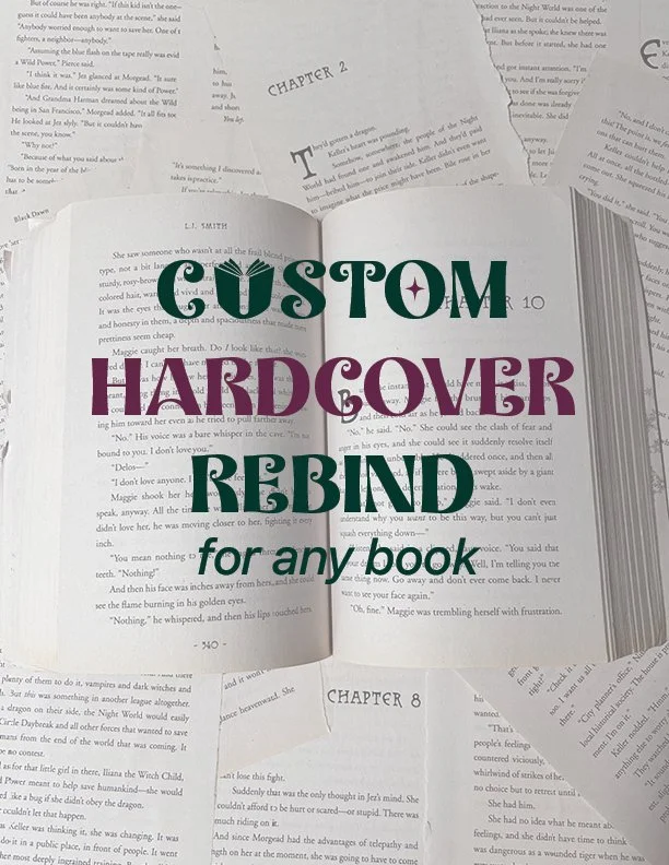 Custom Hardcover Rebind for ANY Book!