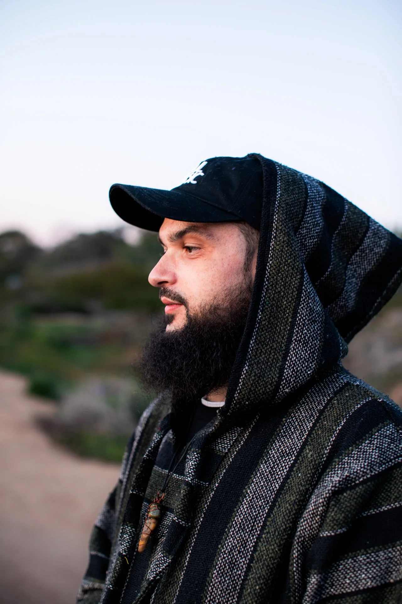 Stephan Scendsei Steciw side profile taken in California