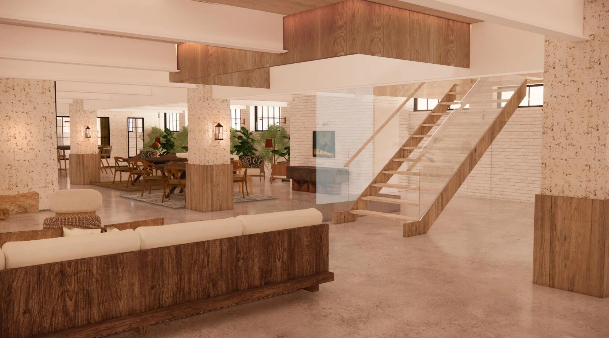 hotel lounge interior design fresh natural wood warm.jpg