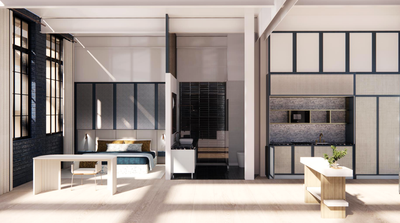 1. hotel room interior section 3d sunlight airy.png