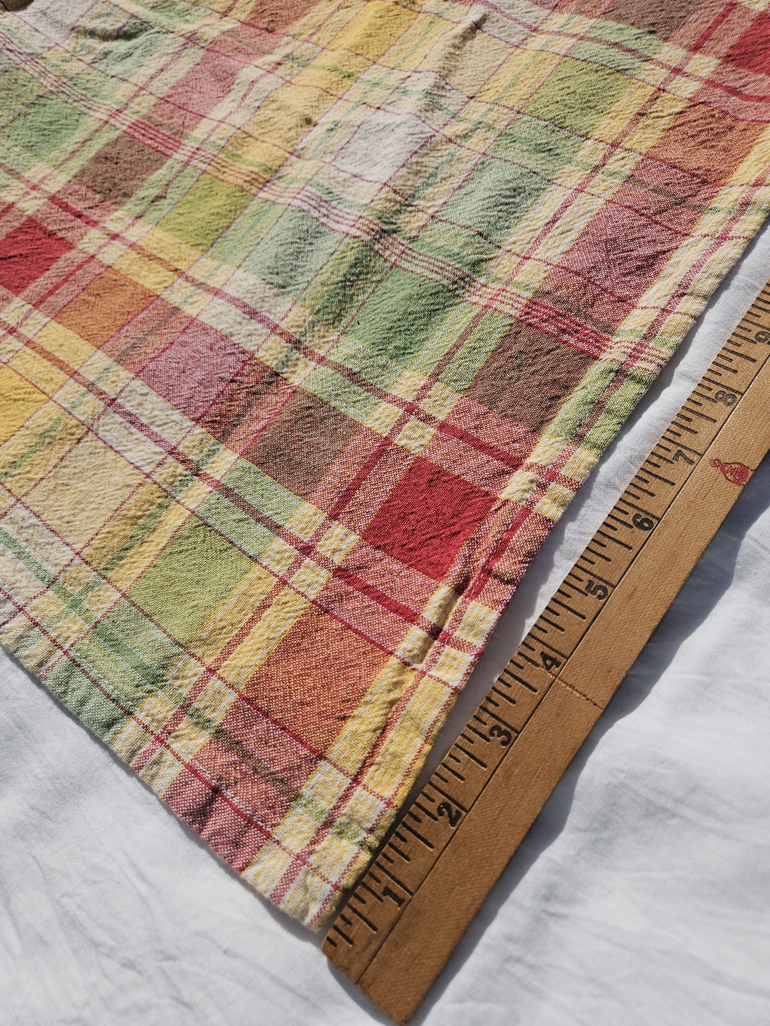 Garden Colors Plaid Cotton Fabric Whole Piece