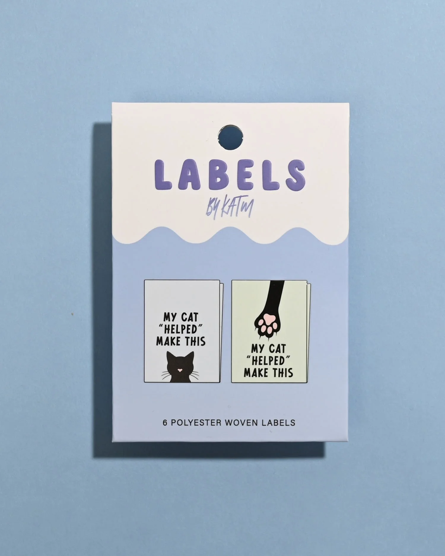 My Cat "Helped" Make This | 6 Sew-in Labels