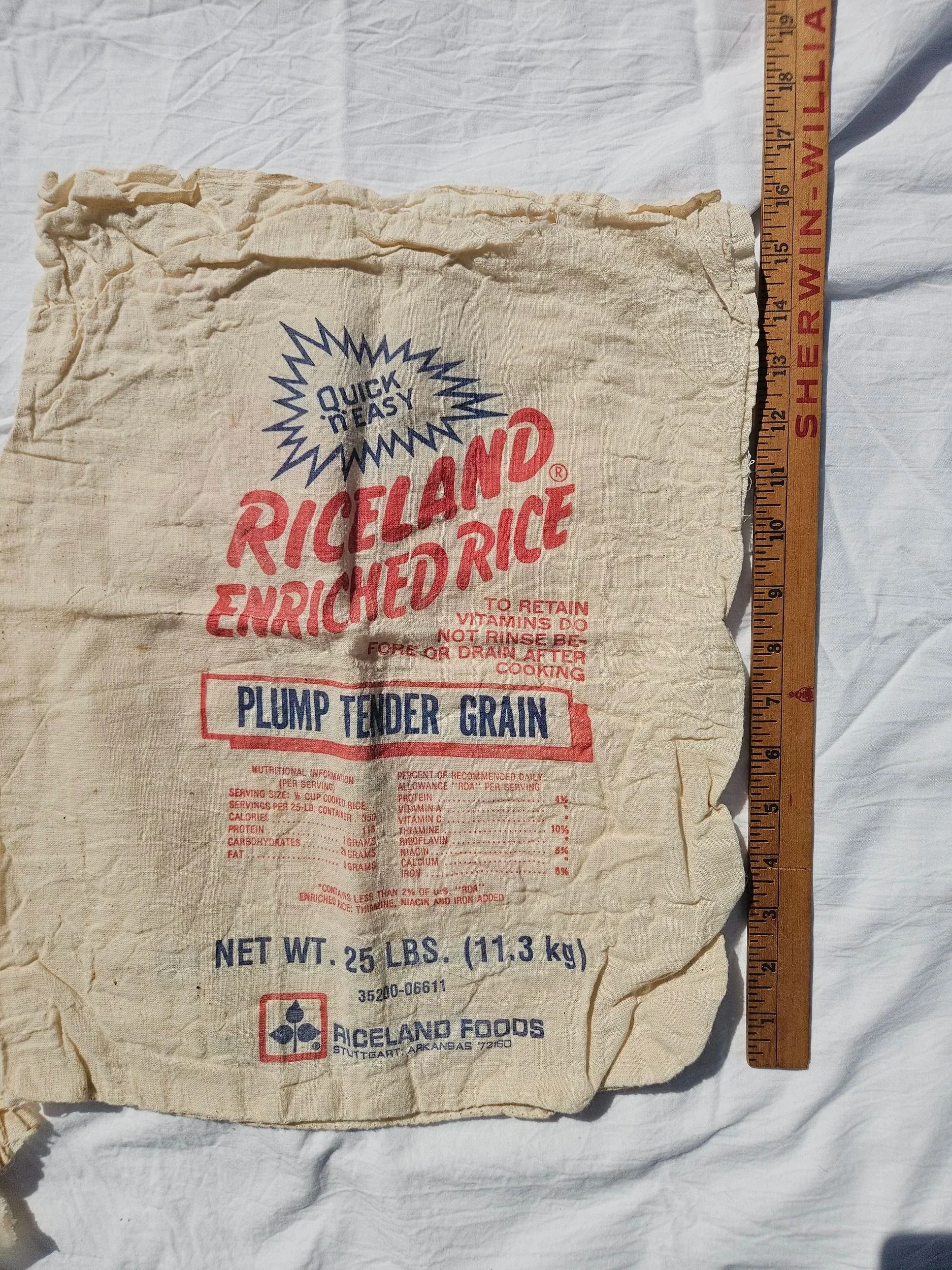 Vintage Cotton Rice Bag