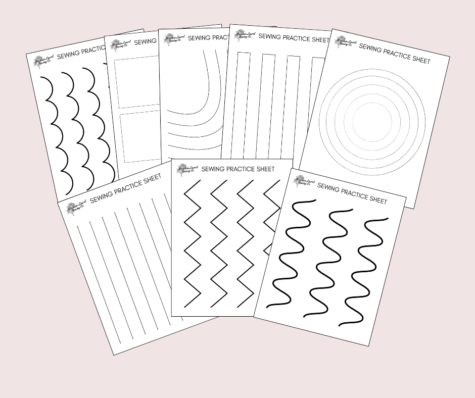 Printable PDF Sewing Practice Sheets