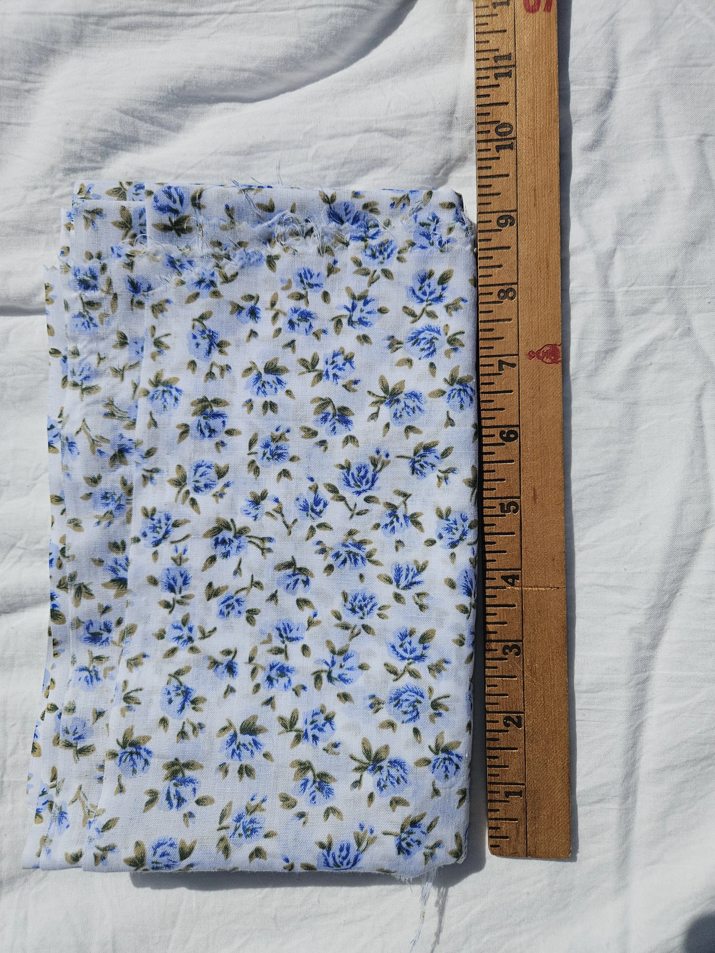 Ditzy Blue Cottagecore Fabric Whole Piece