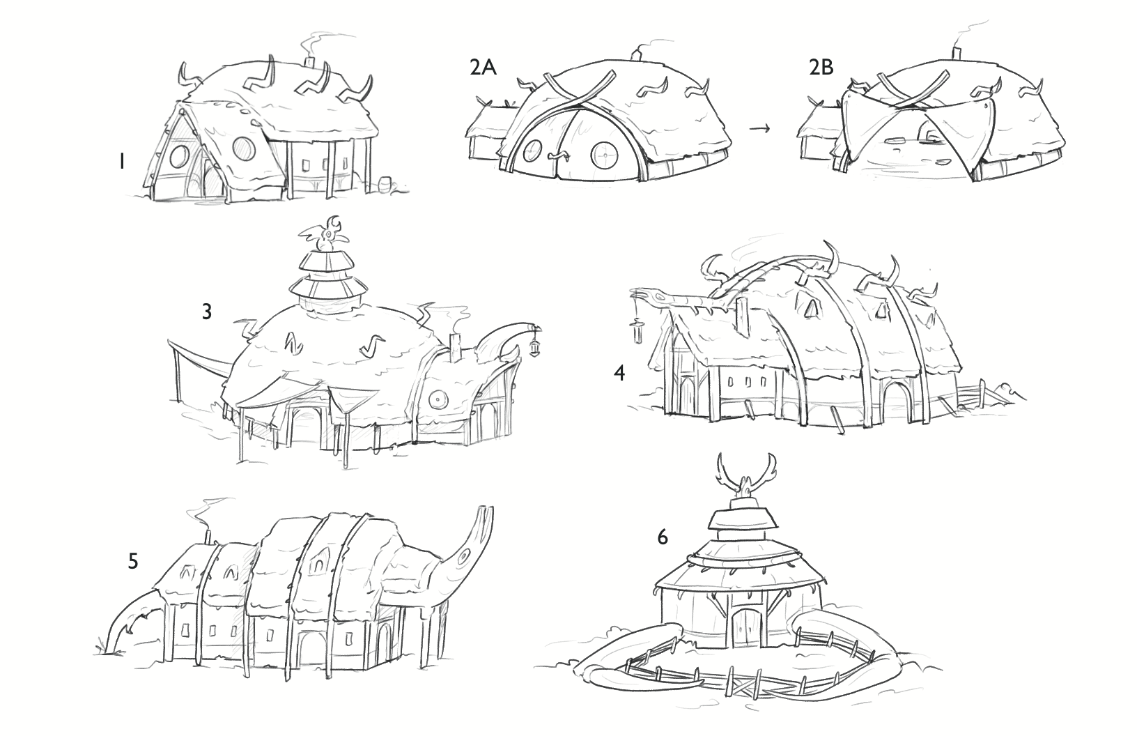 Skalbagge Longhouse Exterior concepts