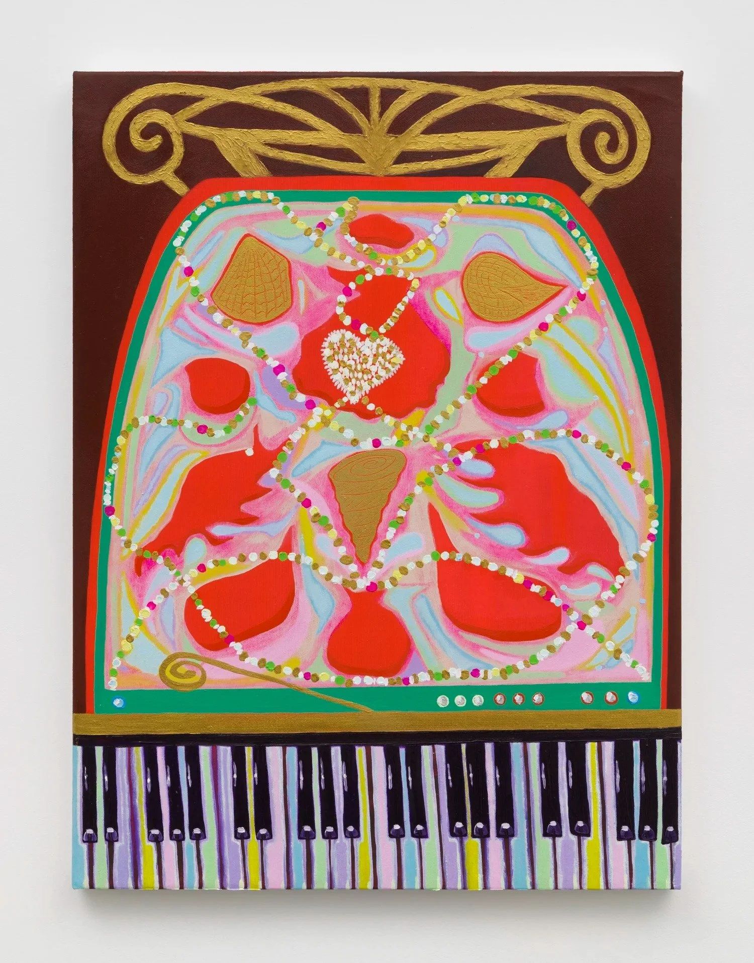 Shell Songs, 2024  
Oil on linen
24 x 18 inches
Photo courtesy Charles Benton.