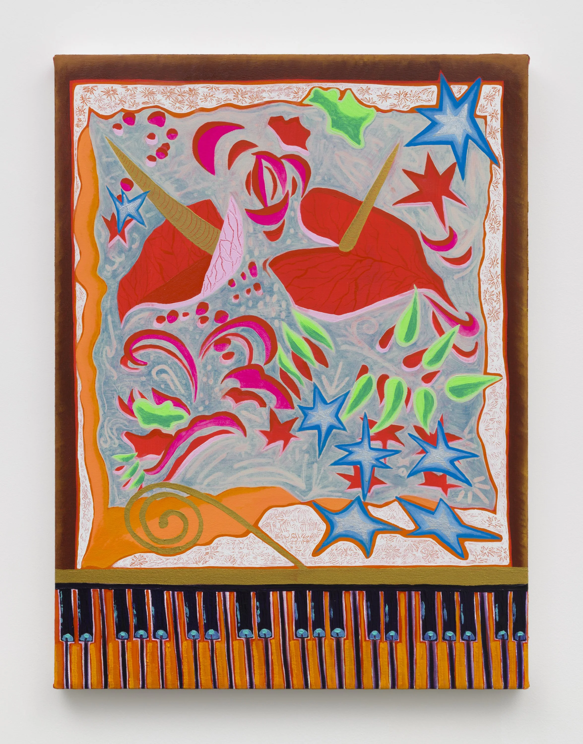 Flower Songs, 2024 
Oil on canvas
24 x 18 inches  
Photo courtesy Charles Benton.