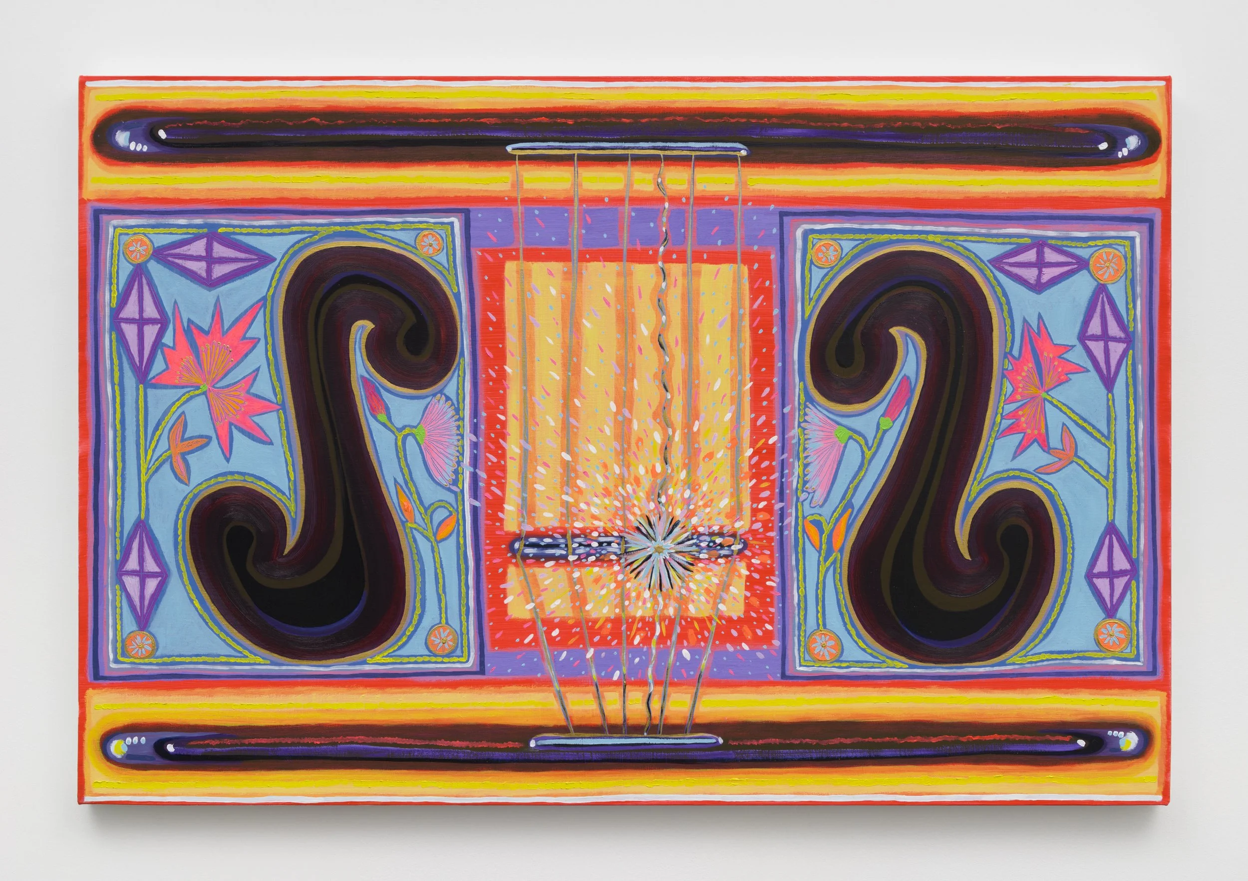 Reverberations, 2024 
Oil on linen 
24 x 36 inches 
Photo courtesy Charles Benton.