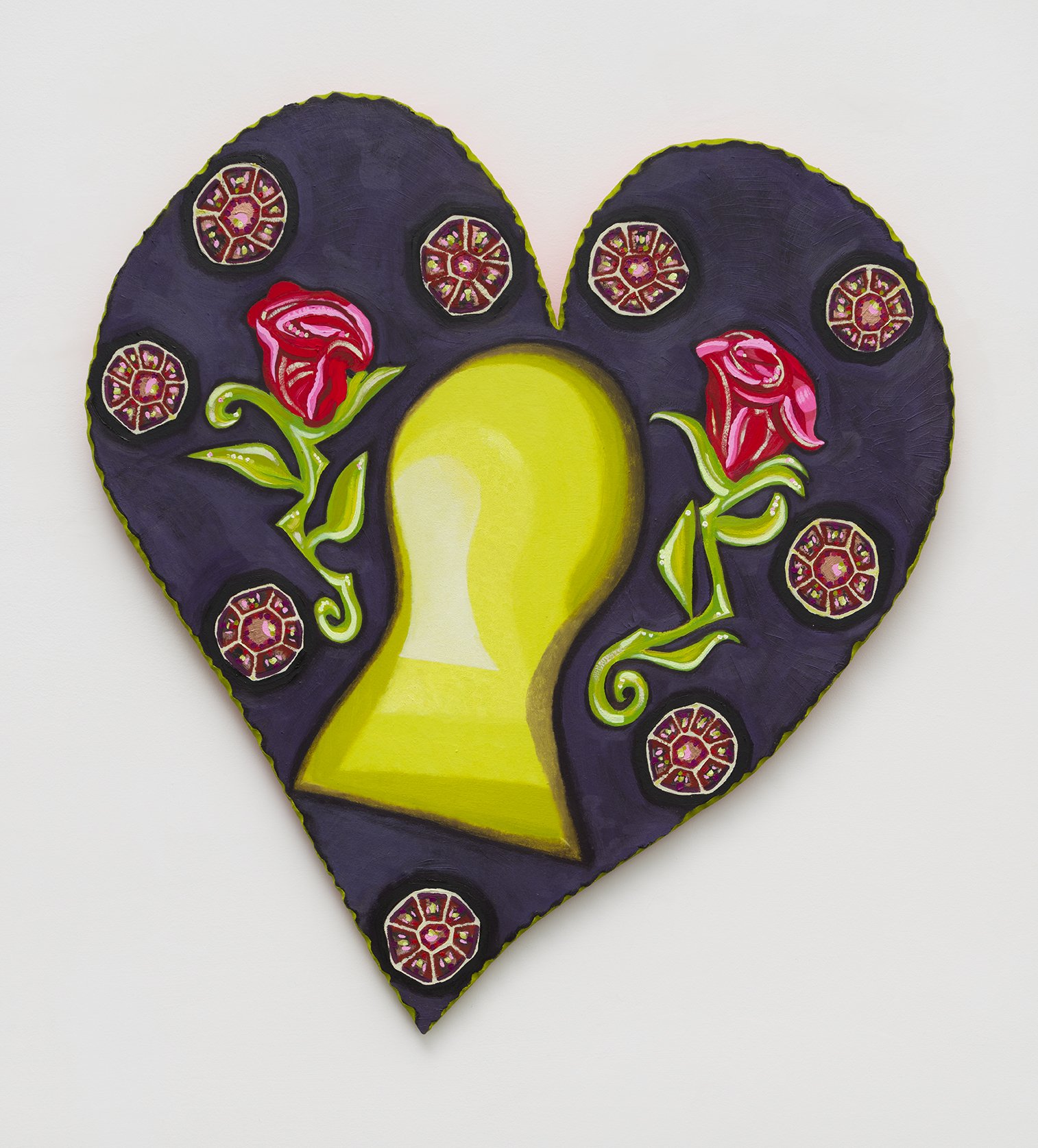 Turning the Key, Twisting the Lock, 2023 
Oil on panel 
26 1.2 x 25 inches 
Photo courtesy Charles Benton.