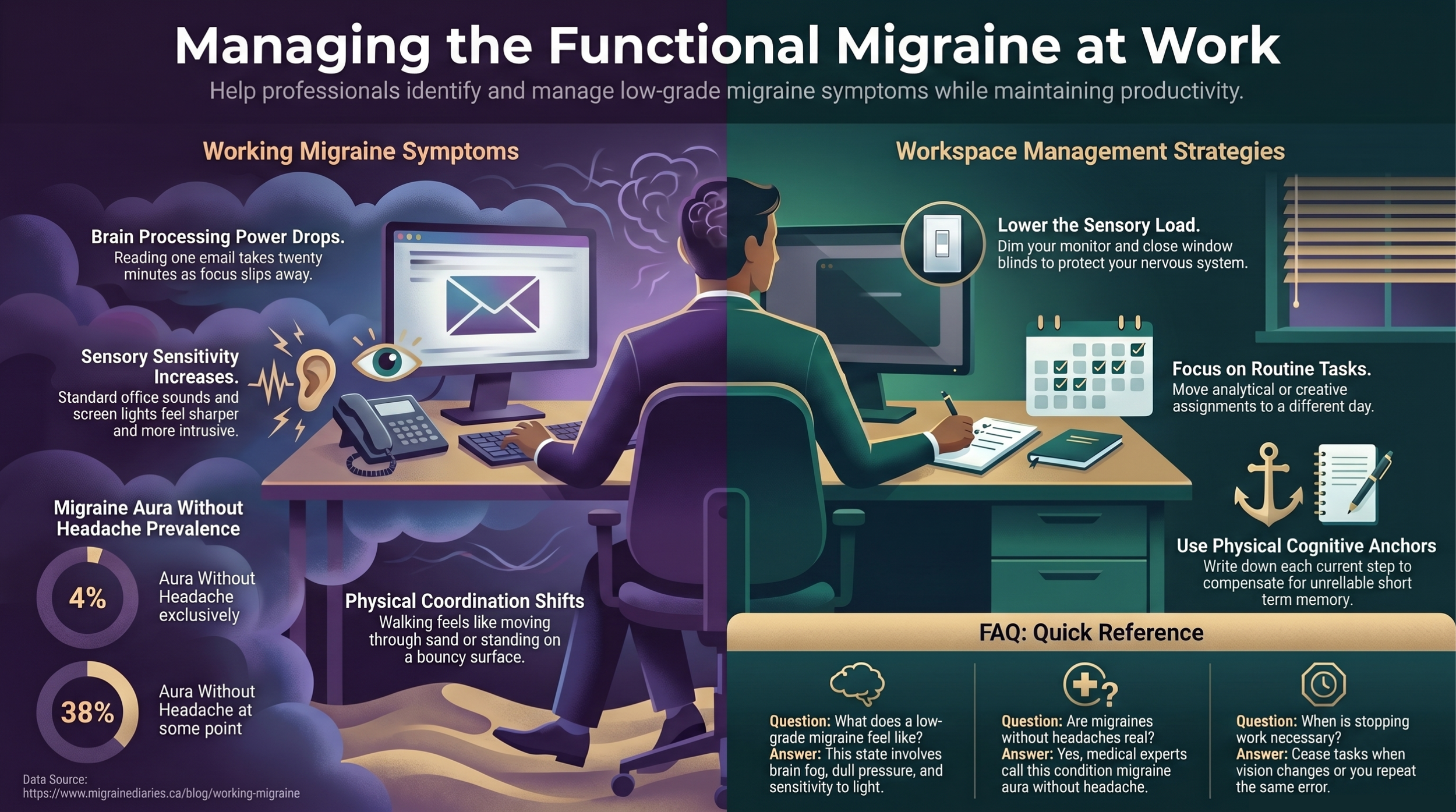 What Does a Low-Grade Migraine Feel Like? (And How Do You Actually Work Through One?)