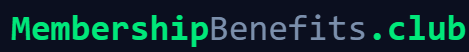 Membership Benefits