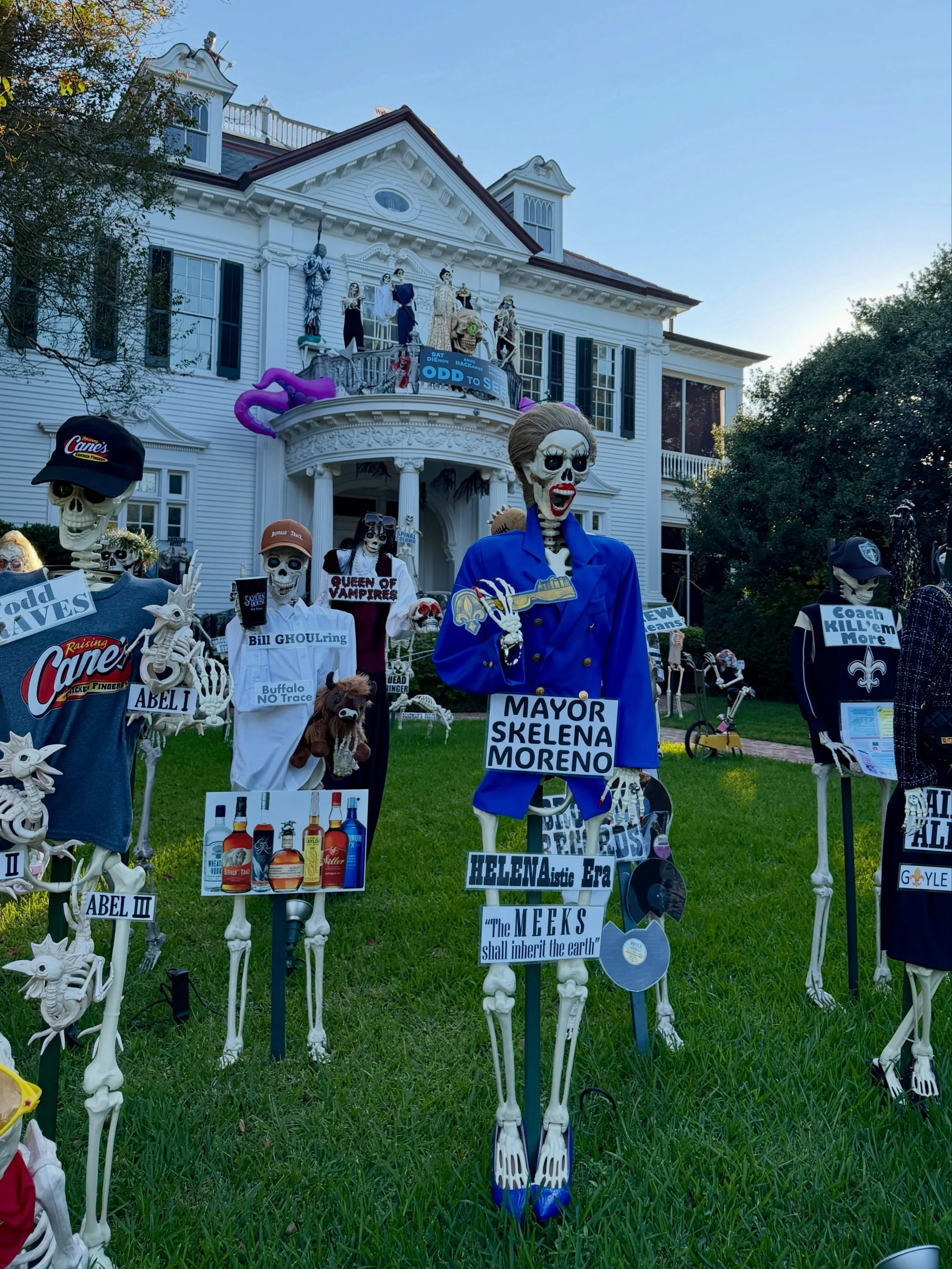 Spotted at @skeletonhousenola&hellip; Our Madam Mayor has been immortalized in the 2026 Local Eye-Cons installation, complete with her iconic Key to the City!