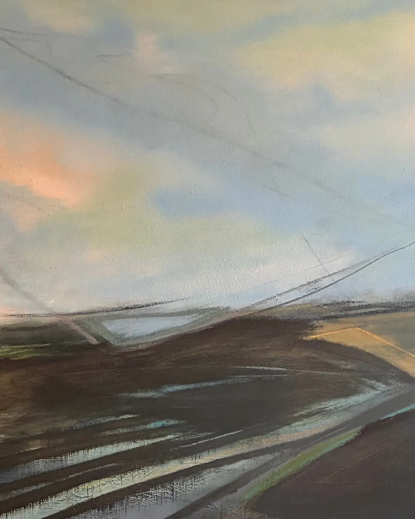 Mixed media: spray paint, pastels,oil paint.
Title: where Eagles fly