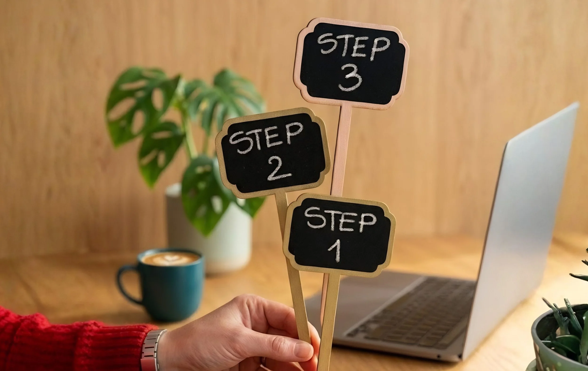 Give your audience 3 baby steps to start working with you