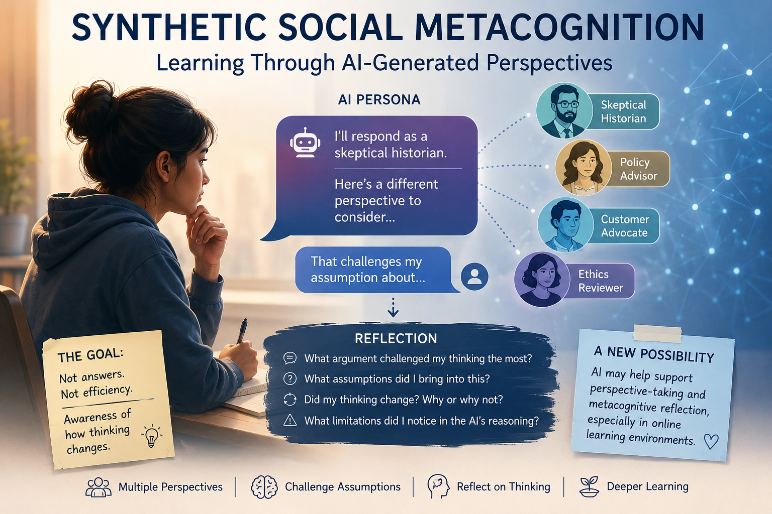 Can AI Support Social Metacognition?