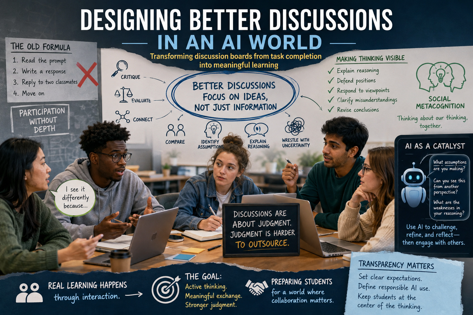 Designing Better Discussions in an AI World