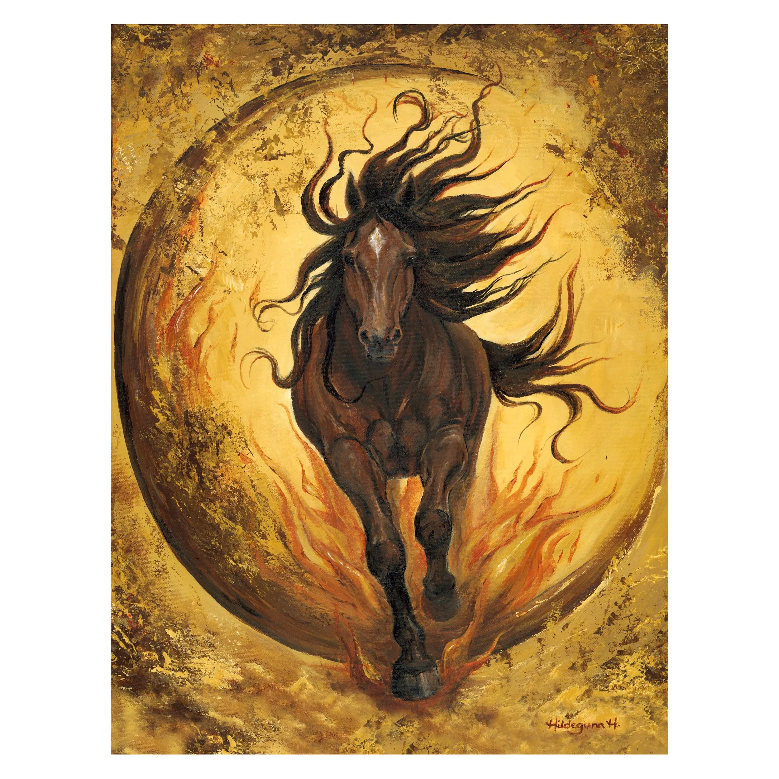 ''The Fire Horse'' - Kunsttrykk