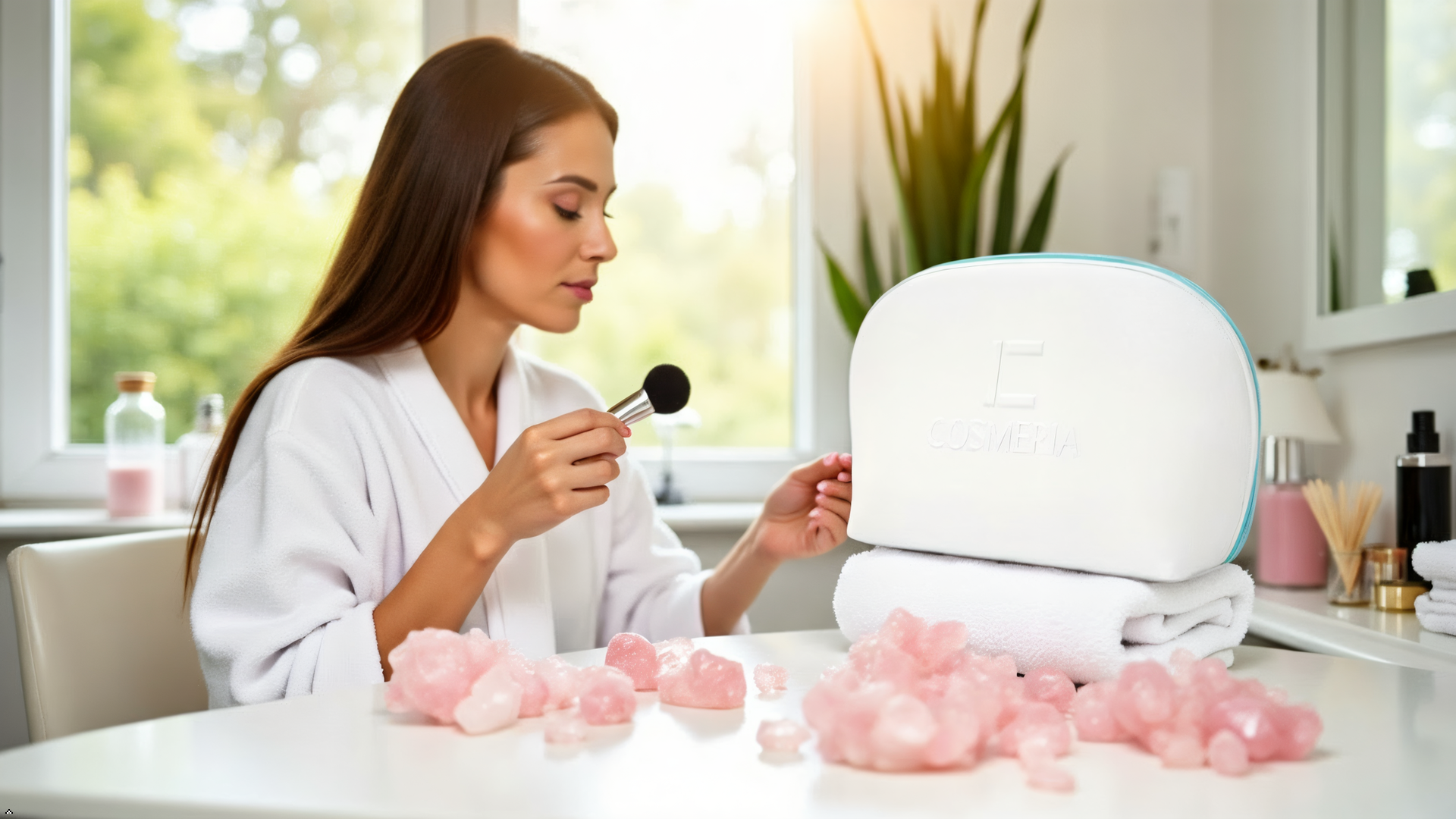 The Matte Blue Cosmetics bag