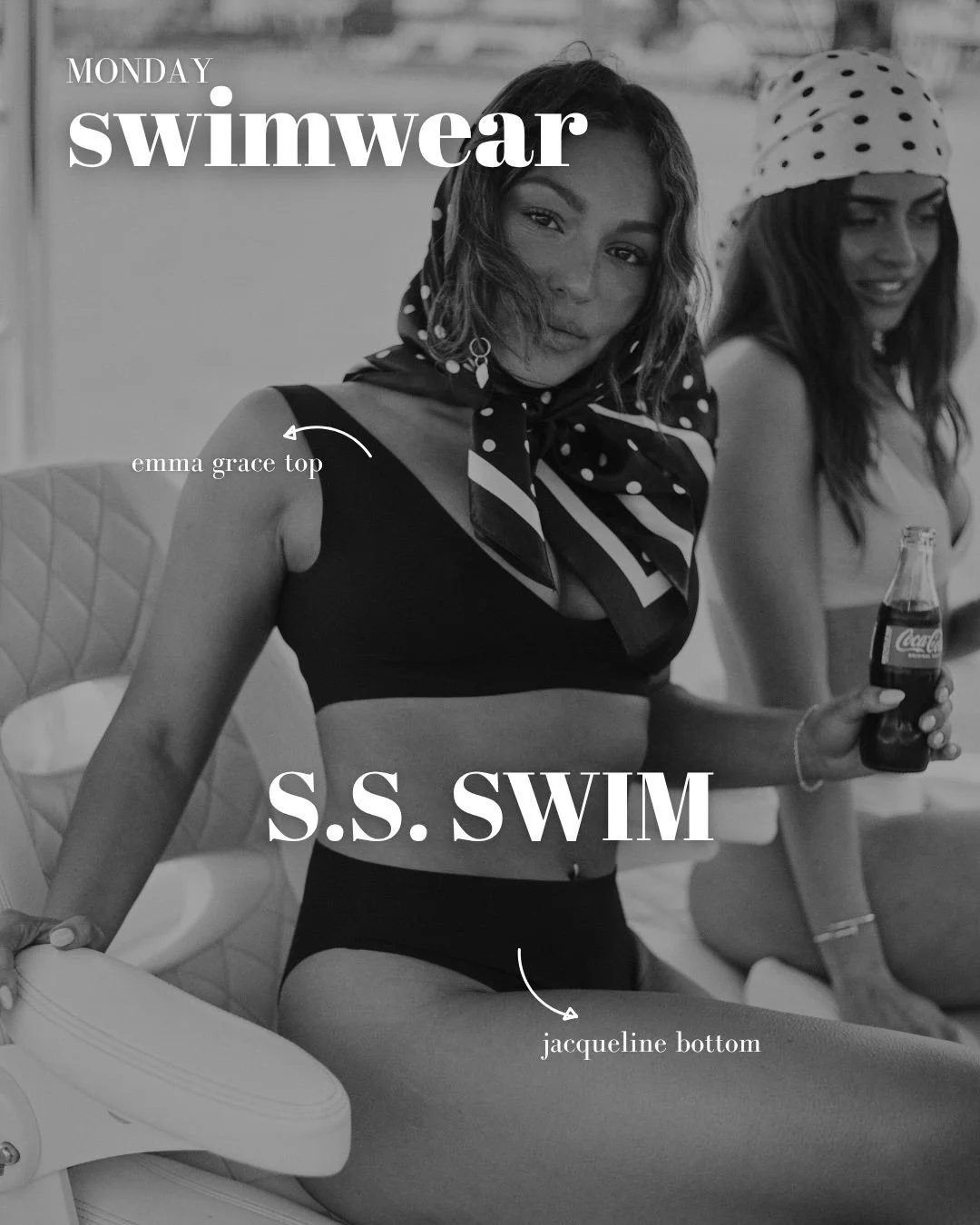 Your swimwear lineup this week > 🤍

From classic black staples to effortless coastal blues, each piece was designed to make you feel confident, elevated, and timeless all summer long.
Shop the looks featured this week:
 Monday &mdash; Emma Grace 