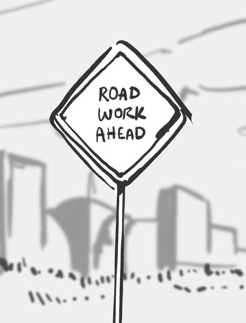 Road Work Ahead