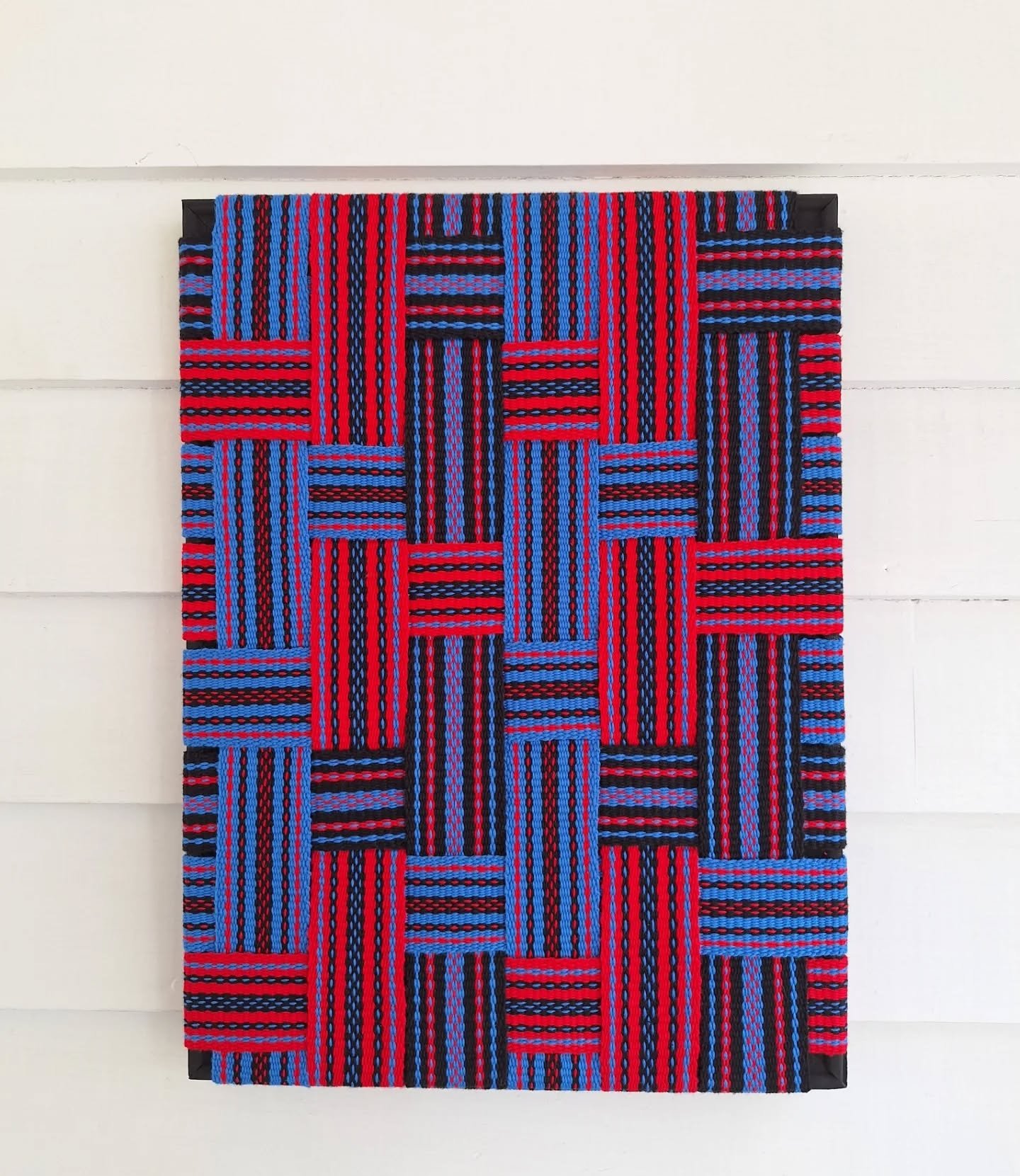 Colour Study No. 1
Shown at @mud_room for the Talent Show exhibition this summer. 
The straps that make up this piece were woven on a small, portable loom called an inkle loom. Over the past two summers, I have gravitated towards this loom and I am s
