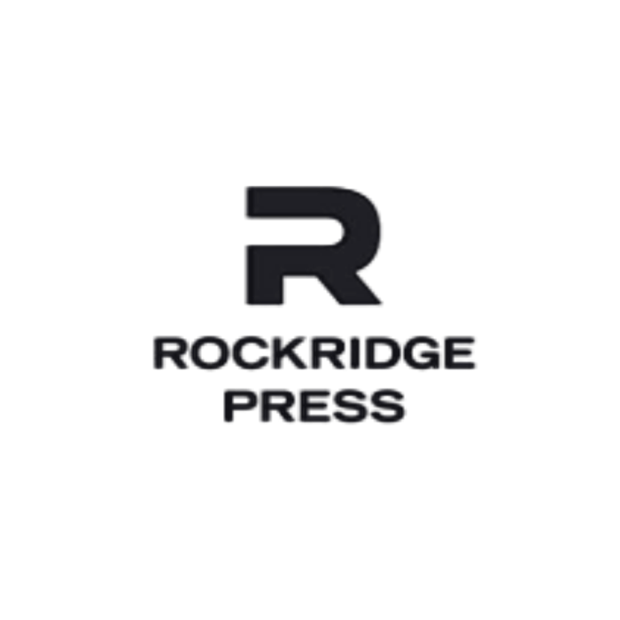 Logo for Rockridge Press with a large letter 'R' above the words 'Rockridge Press' in black on a white background.
