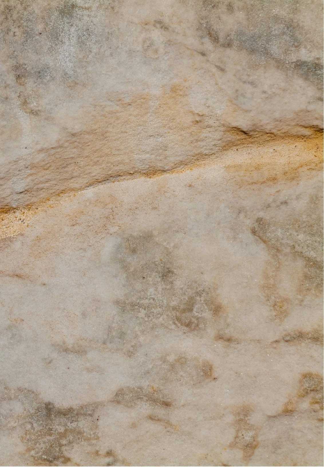 Close-up of a textured beige and light brown stone surface with natural patterns.