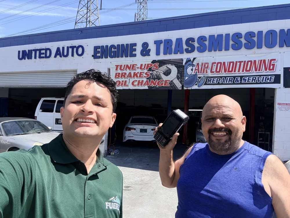 José with Jaime Rios of United Auto and Transmission