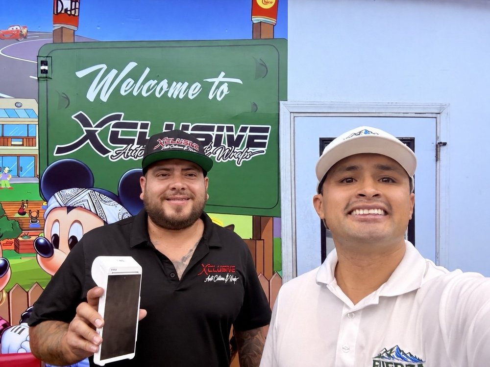 José with Francisco at Xclusive Auto Collision and Wraps